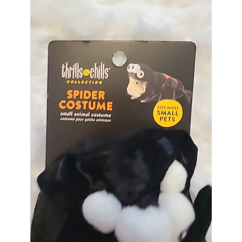Thrills & Chills Collection Black Widow Spider Small Animal Costume and Hoodie - Picture 2 of 2